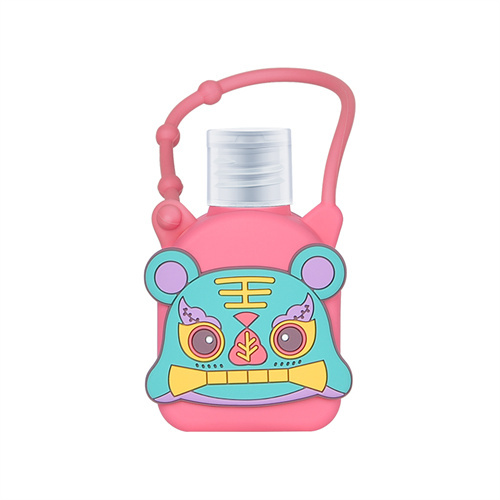 Alcohol Disinfection Gel With Tiger Silicone Holder-Volume 29 ml-Clean Scent, Attractive and adorable