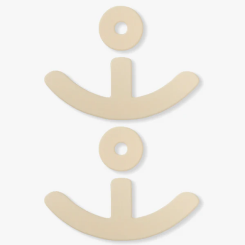 Silicone scar sheet - Breast kit, color brown, scar care solution