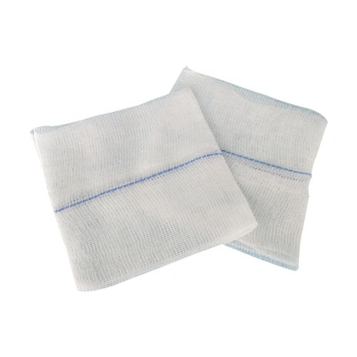 Absorbent gauze block-Size 6 cm x 8 cm x 8 ply-Absorbs fluids and body fluids easily