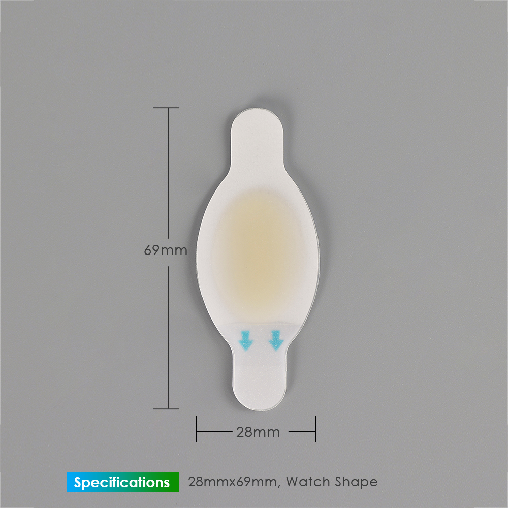 Foot patch hydrocolloid-Watch shape-L size-28mmx69mm-Blister bandage