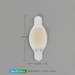 Foot patch hydrocolloid-Watch shape-L size-28mmx69mm-Blister bandage