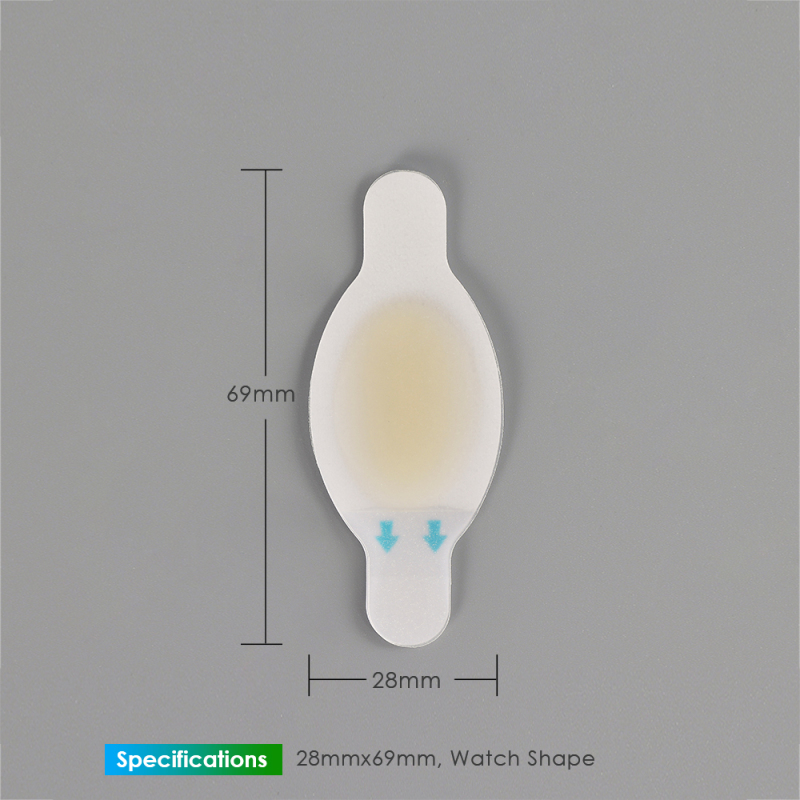 Foot patch hydrocolloid-Watch shape-L size-28mmx69mm-Blister bandage