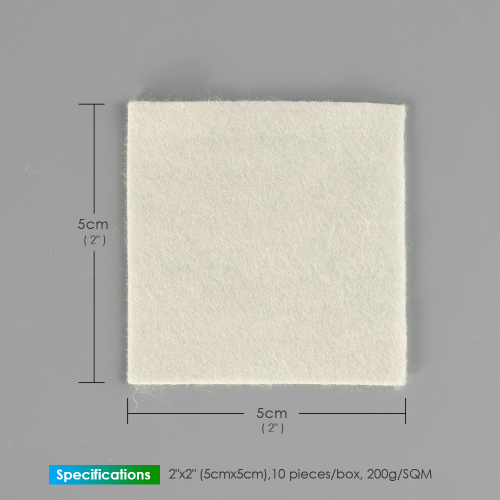 Alginate Dressing In Sheet, size 5 cm x 5 cm / 2"x 2", Advanced Wound Care Solution, Suitable for cuts and lacerations, Post Surgical Wounds