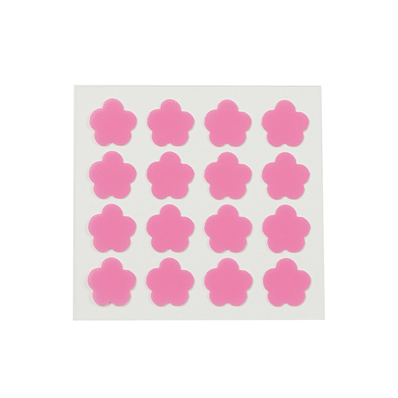 Acne patch-Flower shape sticker-16 pieces-Pink color-Hydrocolloid acne patch