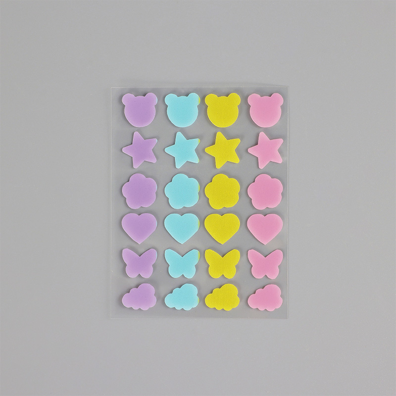 Acne patch-Multishape sticker-24 pieces-Multicolor-Hydrocolloid acne patch