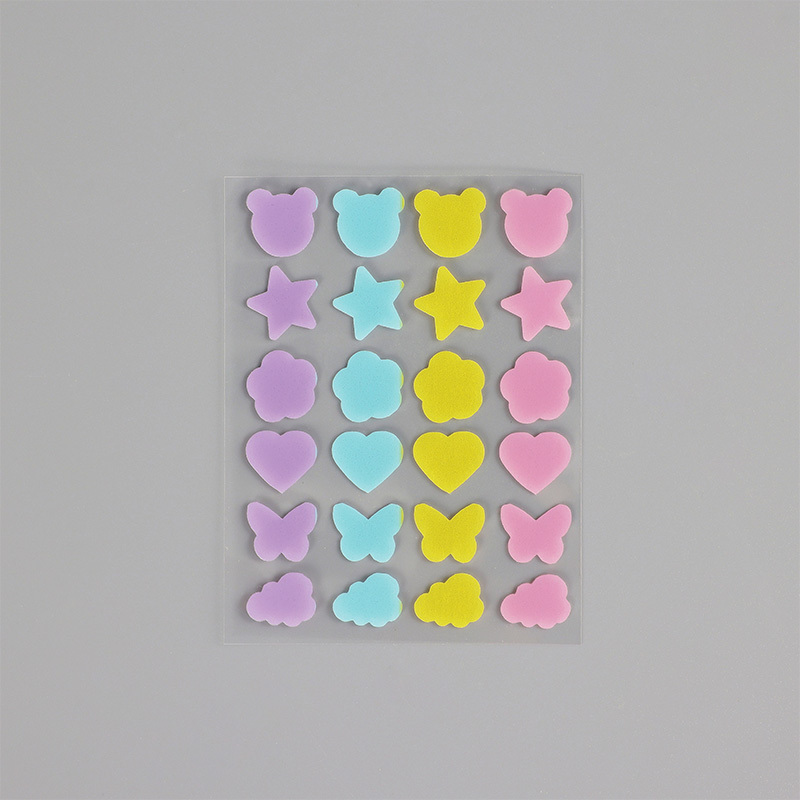 Acne patch-Multishape sticker-24 pieces-Multicolor-Hydrocolloid acne patch