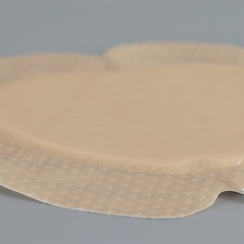 Sacral Foam Dressing, Silicone adhesive with boarder, Size 18 x 18 cm / 7"x7", matt PU film backing, Bed Sore Treatment Bandage for Sacrum