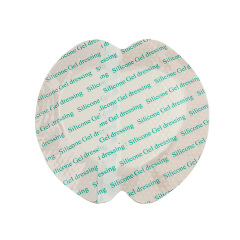 Sacral Foam Dressing, Silicone adhesive with boarder, Size 18 x 18 cm / 7"x7", matt PU film backing, Bed Sore Treatment Bandage for Sacrum