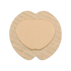 Sacral Foam Dressing, Silicone adhesive with boarder, Size 18 x 18 cm / 7"x7", matt PU film backing, Bed Sore Treatment Bandage for Sacrum