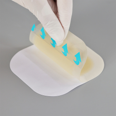 Bordered Hydrocolloid Dressing, size 12.5 cm x 12.5 cm / 5"x 5", Adhesive And Bordered , Advanced Wound Care Solution