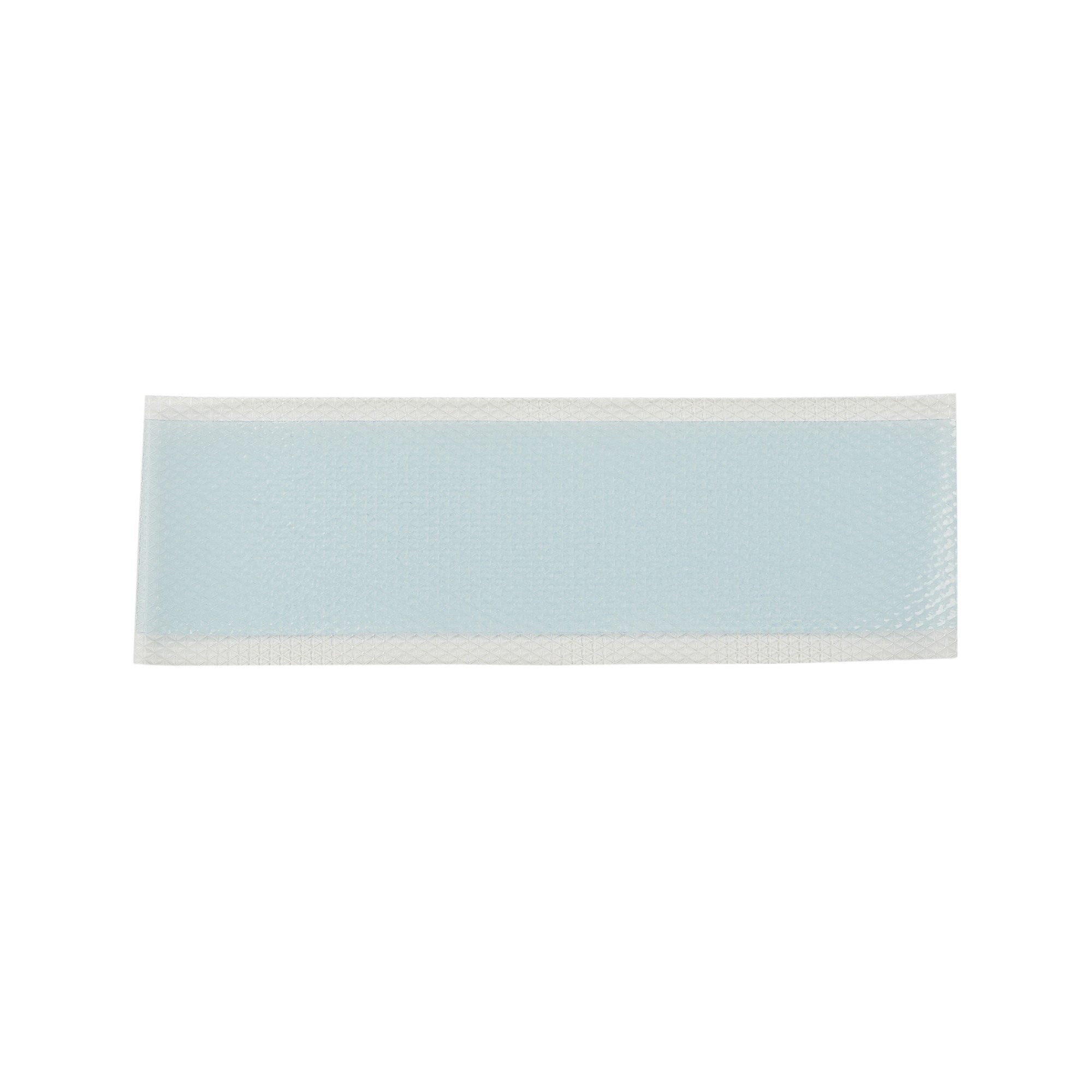 Silicone scar sheet, size 4 cm X 15 cm, color blue, scar care solution