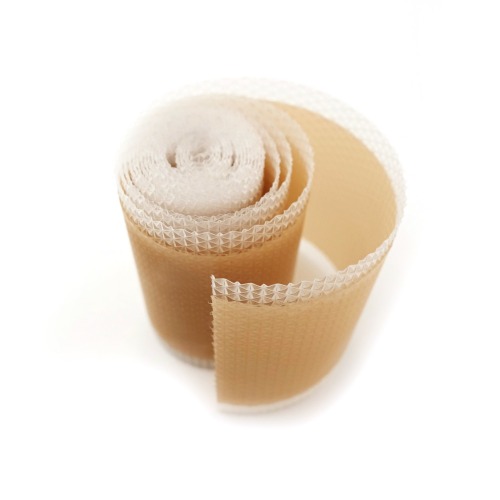 Silicone scar tape roll, size Width 5 cm, Lenth 1 m~5 m, color brown, scar care solution