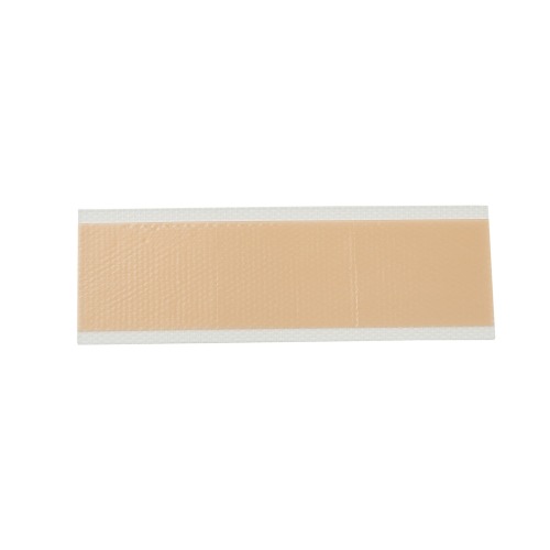 Silicone scar sheet, size 3 cm X 12 cm, color brown, scar care solution