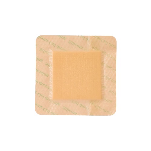 Silicone Adhesive Border Foam Dressing, Size 12.5 cm x 12.5 cm / 5'' x 5'', Advanced Wound Care Solution