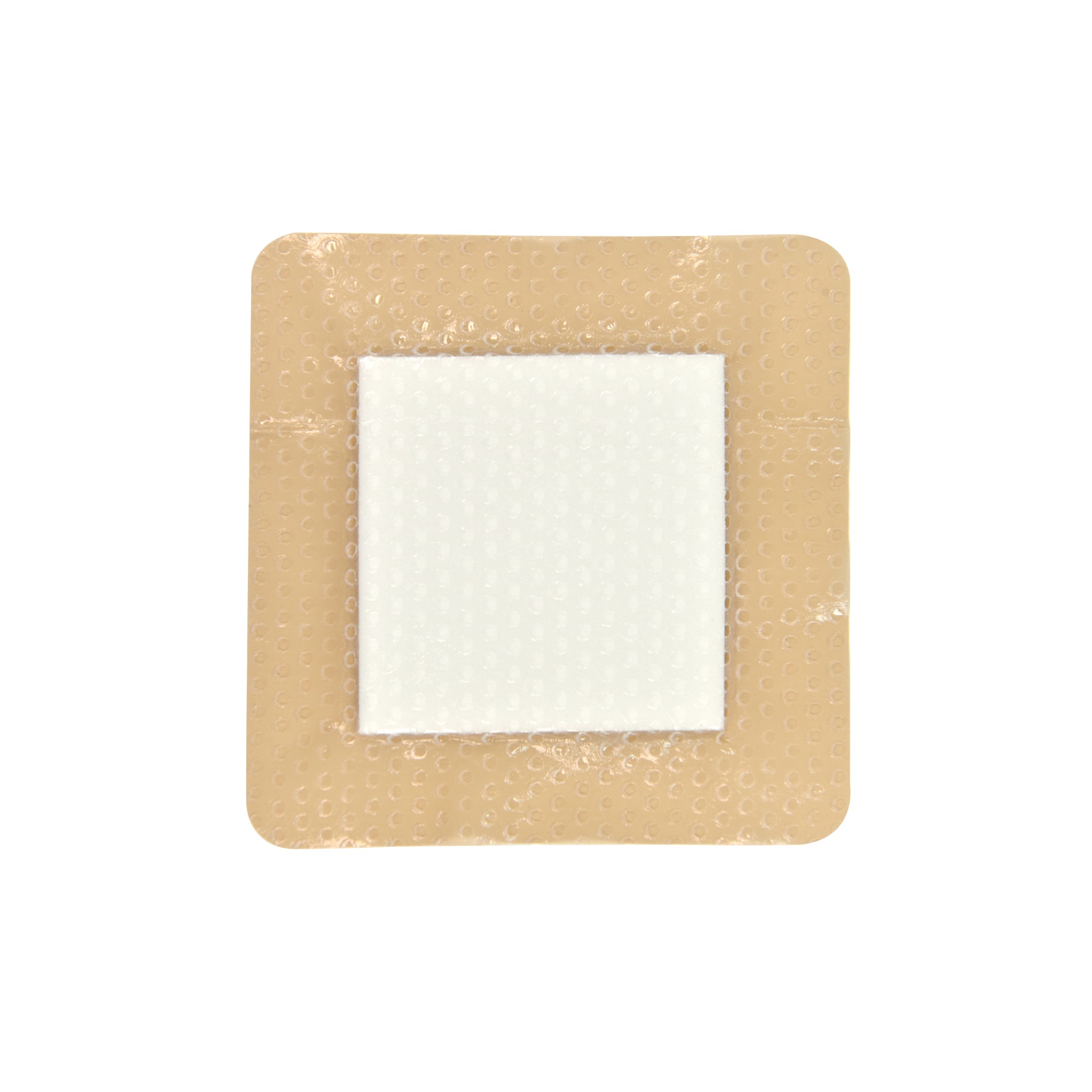 Silicone Adhesive Foam Dressing without Border， Size 18 cm x 18 cm / 7'' x 7'', Advanced Wound Care Solution