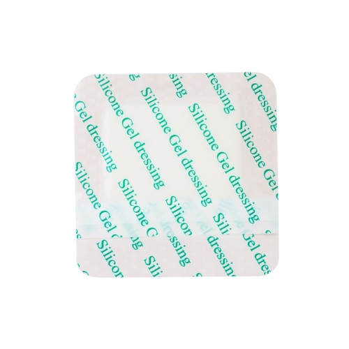 Silicone Adhesive Foam Dressing With Border, Size 10 cm x 10 cm / 4'' x 4'', Advanced Wound Care Solution