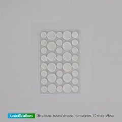 Acne patch-Transparent-Round sticker-36 pieces-Hydrocolloid acne patch