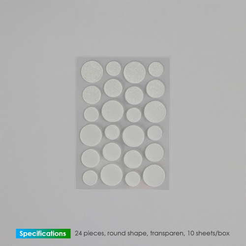 Acne patch-Transparent-Round sticker-24 pieces-Hydrocolloid acne patch