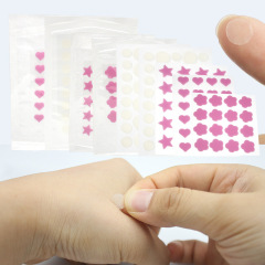 Acne patch-Flower shape sticker-16 pieces-Pink color-Hydrocolloid acne patch