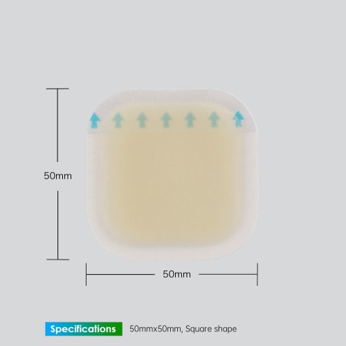 Foot patch hydrocolloid-Square shape-50mmx50mm-Blister bandage