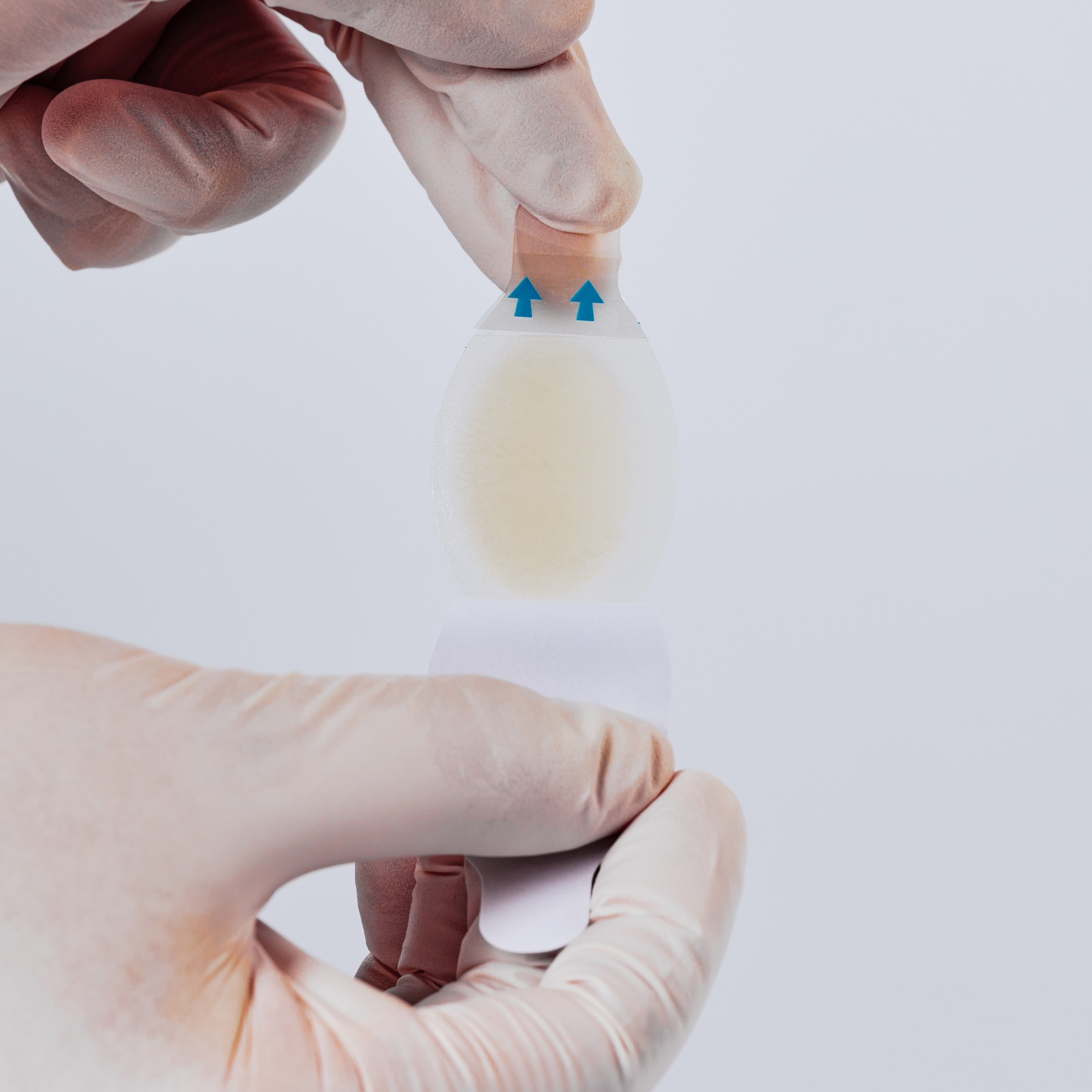 Foot patch hydrocolloid-Watch shape-L size-28mmx69mm-Blister bandage