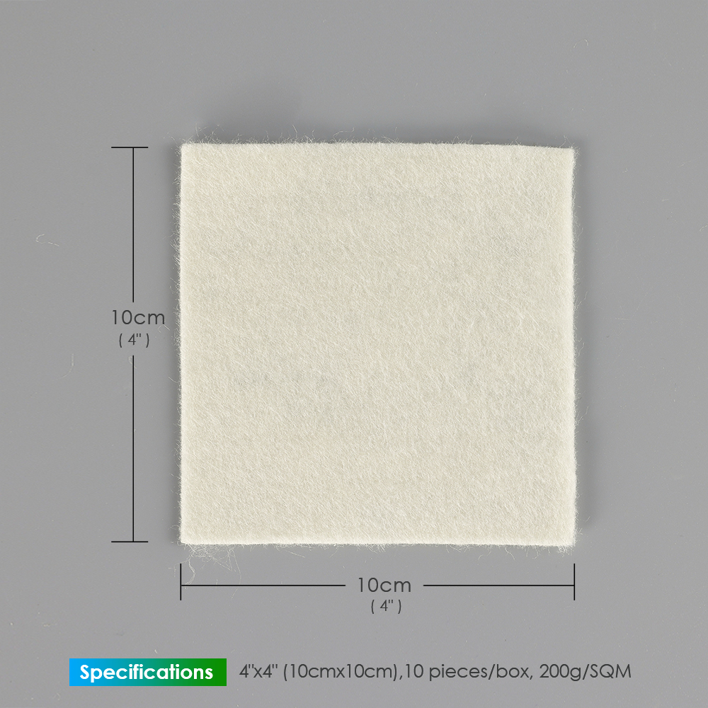 Alginate Dressing In Sheet, size 10 cm x 10 cm / 4"x 4", Advanced Wound Care Solution, Suitable for cuts and lacerations, Post Surgical Wounds