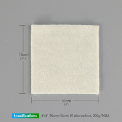 Alginate Dressing In Sheet, size 10 cm x 10 cm / 4"x 4", Advanced Wound Care Solution, Suitable for cuts and lacerations, Post Surgical Wounds
