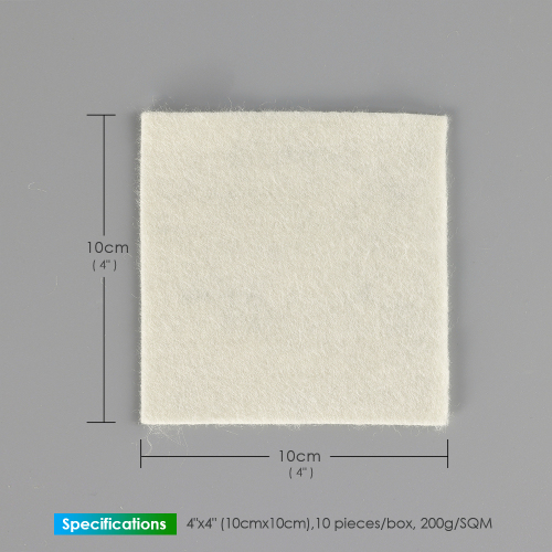 Alginate Dressing In Sheet, size 10 cm x 10 cm / 4"x 4", Advanced Wound Care Solution, Suitable for cuts and lacerations, Post Surgical Wounds