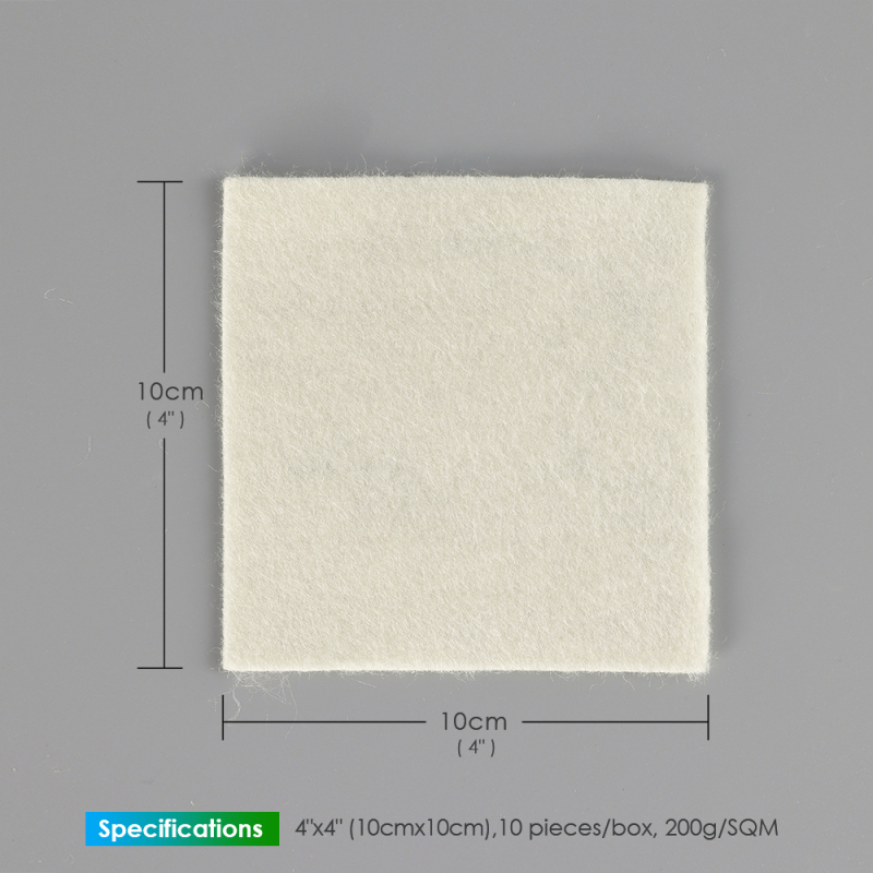 Alginate Dressing In Sheet, size 10 cm x 10 cm / 4"x 4", Advanced Wound Care Solution, Suitable for cuts and lacerations, Post Surgical Wounds
