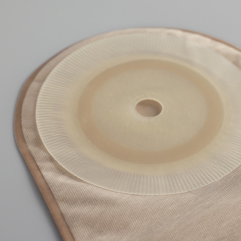 One-piece Drainable Ostomy pouch-Clip-Single ring adhesive-PET backing-Secure and Comfortable Stoma Care