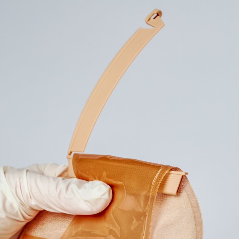 One-piece Drainable Ostomy pouch-Clip-Single ring adhesive-PET backing-Secure and Comfortable Stoma Care