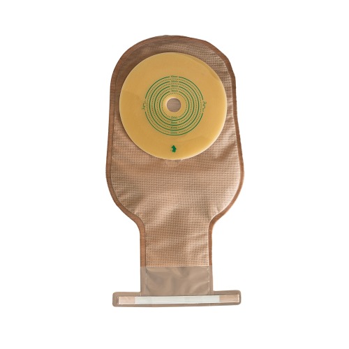 One-piece Drainable Ostomy pouch-Aluminum strip-Single ring adhesive--PET backing-Secure and Comfortable Stoma Care
