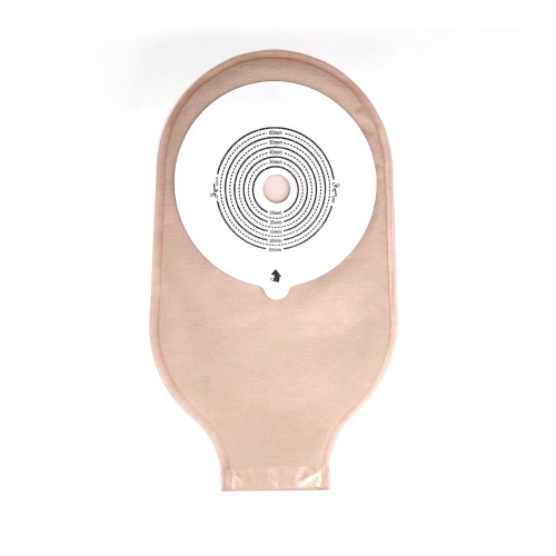 One-piece Drainable Ostomy pouch-Velcro-Single ring adhesive-paper backing-Secure and Comfortable Stoma Care