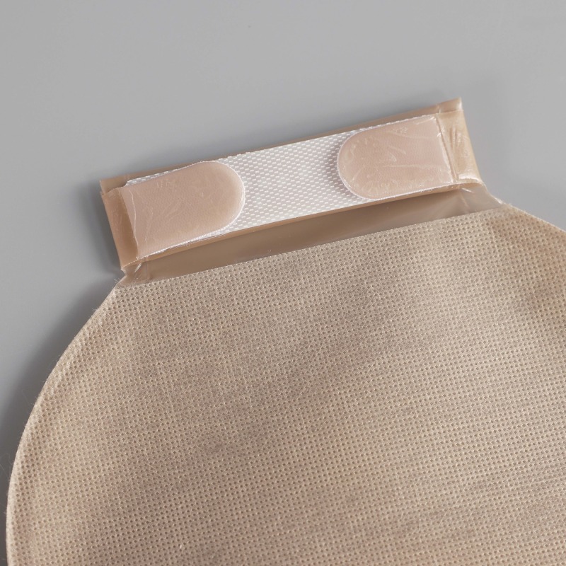 Two-piece Drainable Ostomy Pouch-Velcro strip-PET backing-Secure and Comfortable Stoma Care