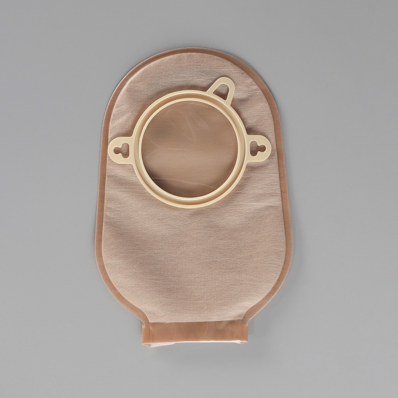Two-piece Drainable Ostomy Pouch-Velcro strip-PET backing-Secure and Comfortable Stoma Care
