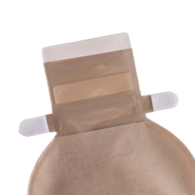 One-piece Drainable Ostomy pouch-Velcro-Double ring adhesive-paper backing-Secure and Comfortable Stoma Care
