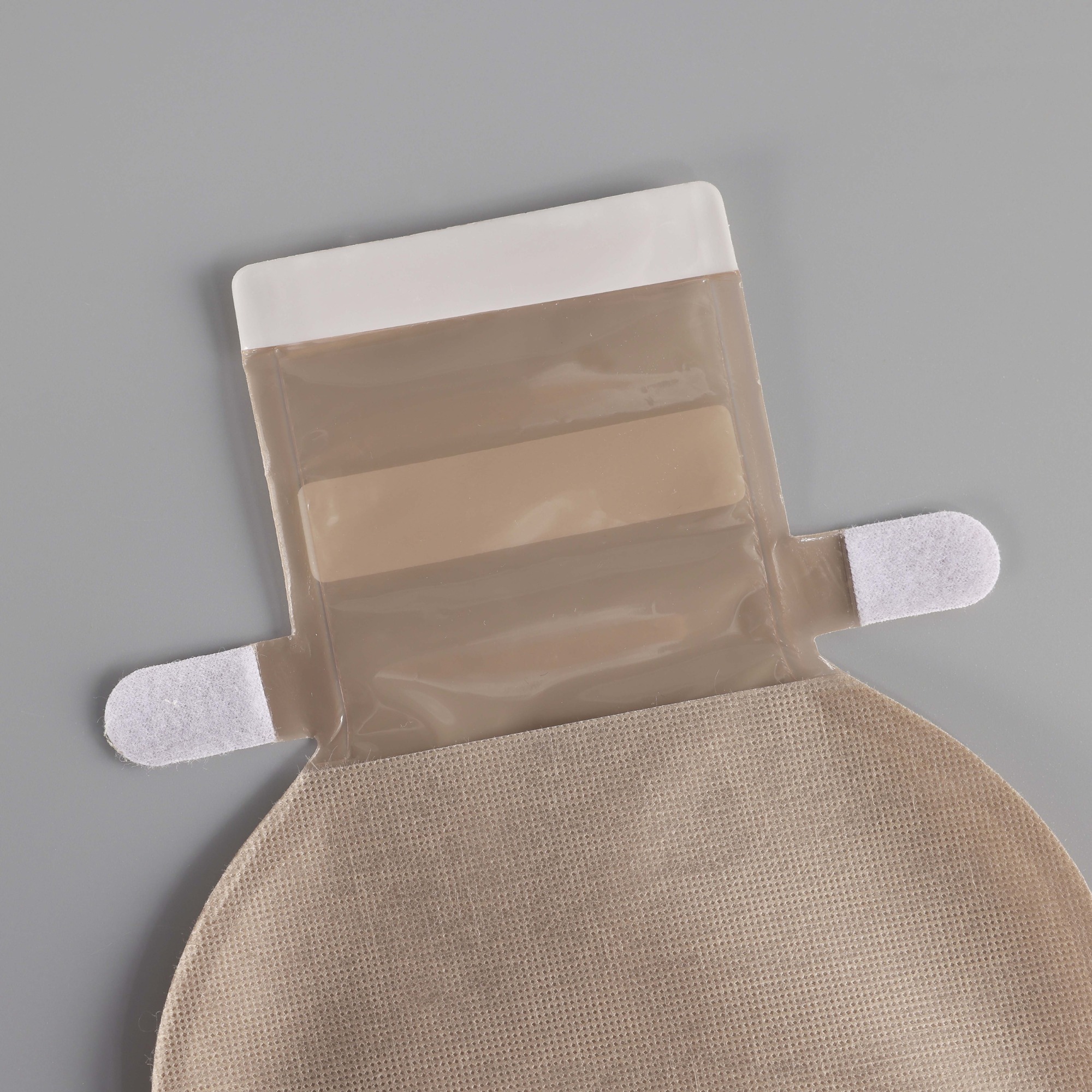 Two-piece Drainable Ostomy Pouch-Velcro strip-PET backing-Secure and Comfortable Stoma Care