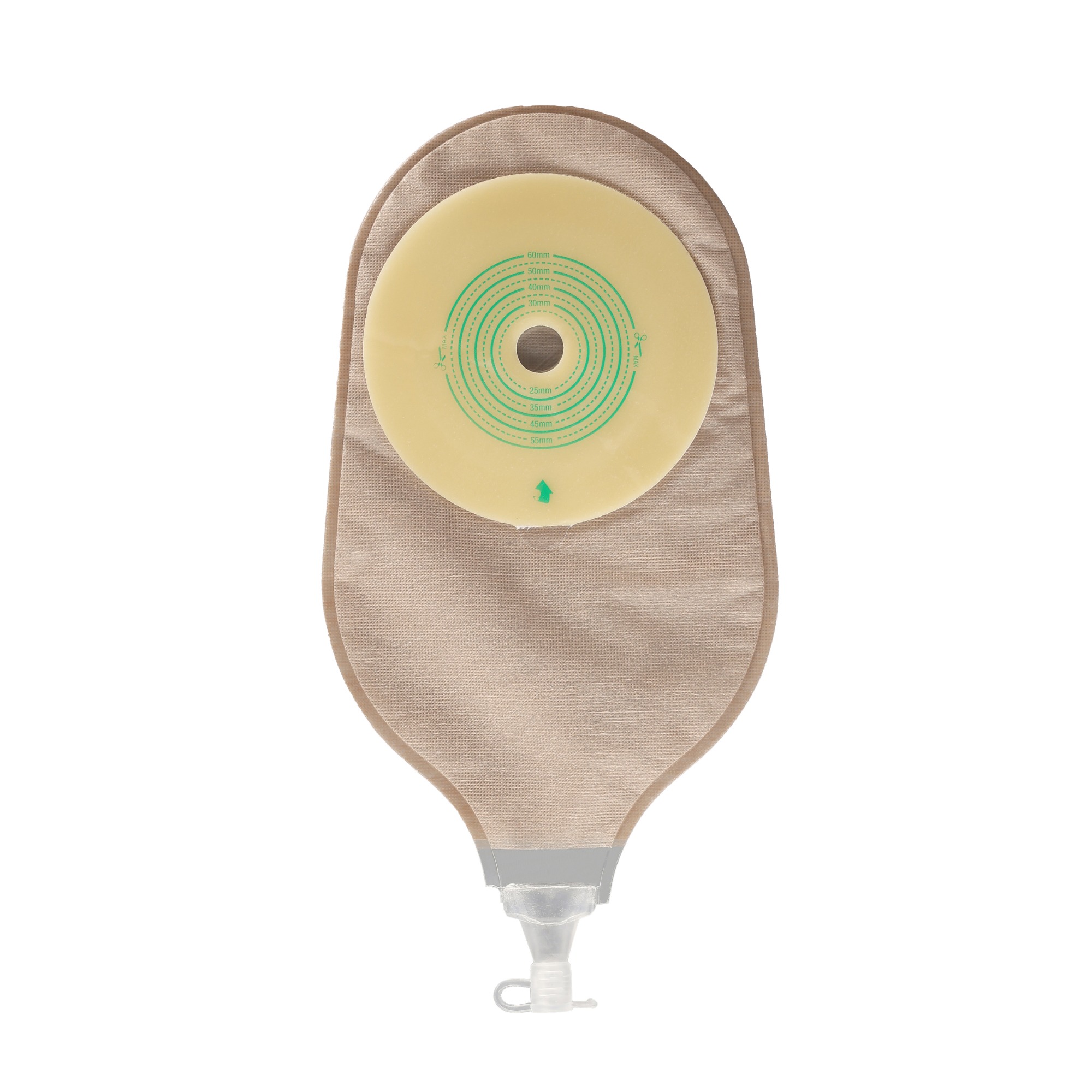One-piece Drainable Ostomy Pouch -Single ring adhesive-PET backing-Secure and Comfortable Stoma Care