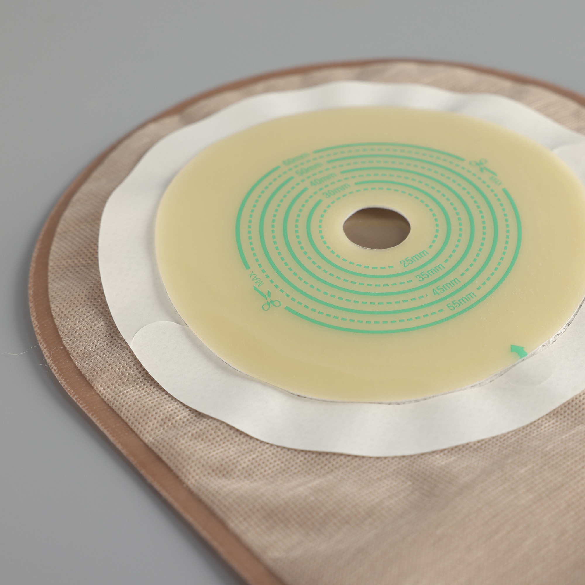 One-piece Drainable Ostomy Pouch -Double ring adhesive-PET backing-Secure and Comfortable Stoma Care