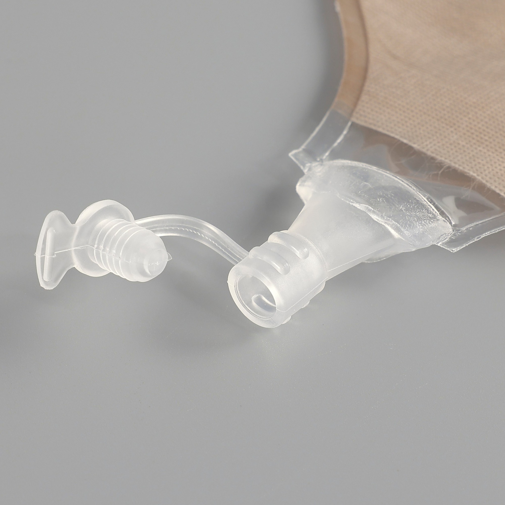 One-piece Drainable Ostomy Pouch -Double ring adhesive-PET backing-Secure and Comfortable Stoma Care