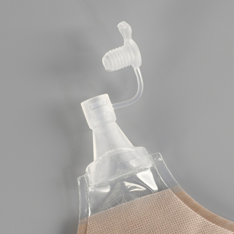 One-piece Drainable Ostomy Pouch -Double ring adhesive-PET backing-Secure and Comfortable Stoma Care