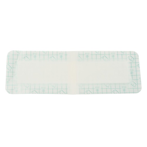 Transparent Film Dressing with pad-Size 10 x 20 cm-Grid Pattern Style- Waterproof breathable Wound care Adhesive Bandage