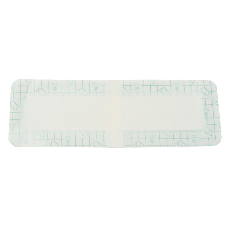 Transparent Film Dressing with pad-Size 10 x 20 cm-Grid Pattern Style- Waterproof breathable Wound care Adhesive Bandage