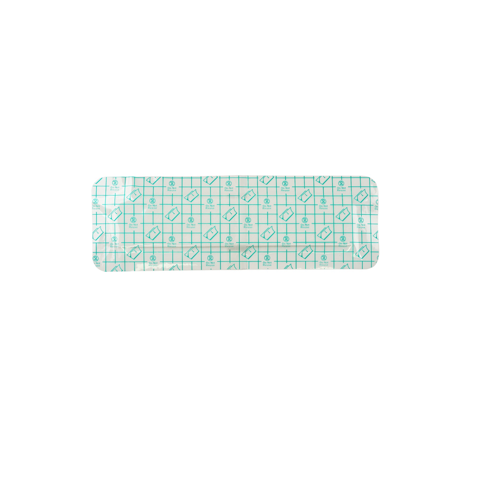 Transparent Film Dressing with pad-Size 10 x 20 cm-Grid Pattern Style- Waterproof breathable Wound care Adhesive Bandage