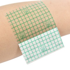 Transparent Film Dressing-Size 10 x 12 cm-Grid Pattern Style- Waterproof breathable Wound care Adhesive Bandage