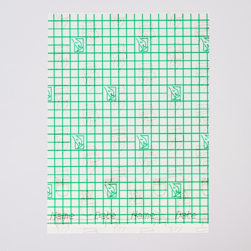Transparent Film Dressing-Size 10 x 12 cm-Grid Pattern Style- Waterproof breathable Wound care Adhesive Bandage