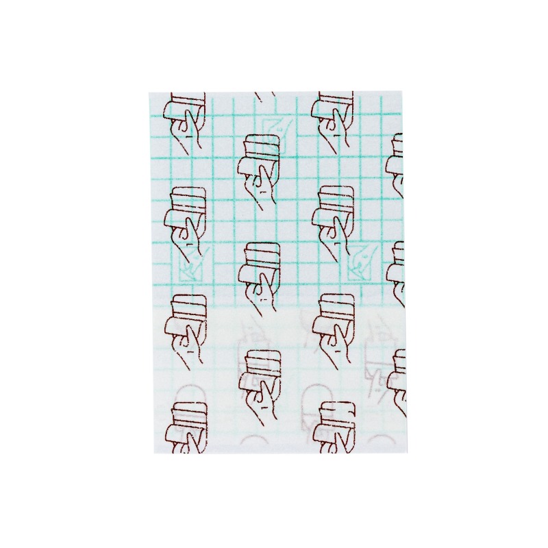 Transparent Film Dressing-Size 6 x 7 cm-Grid Pattern Style- Waterproof breathable Wound care Adhesive Bandage