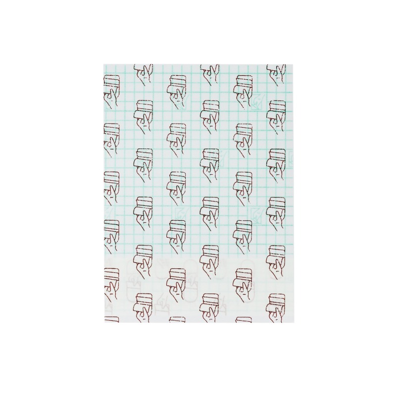 Transparent Film Dressing-Size 10 x 12 cm-Grid Pattern Style- Waterproof breathable Wound care Adhesive Bandage