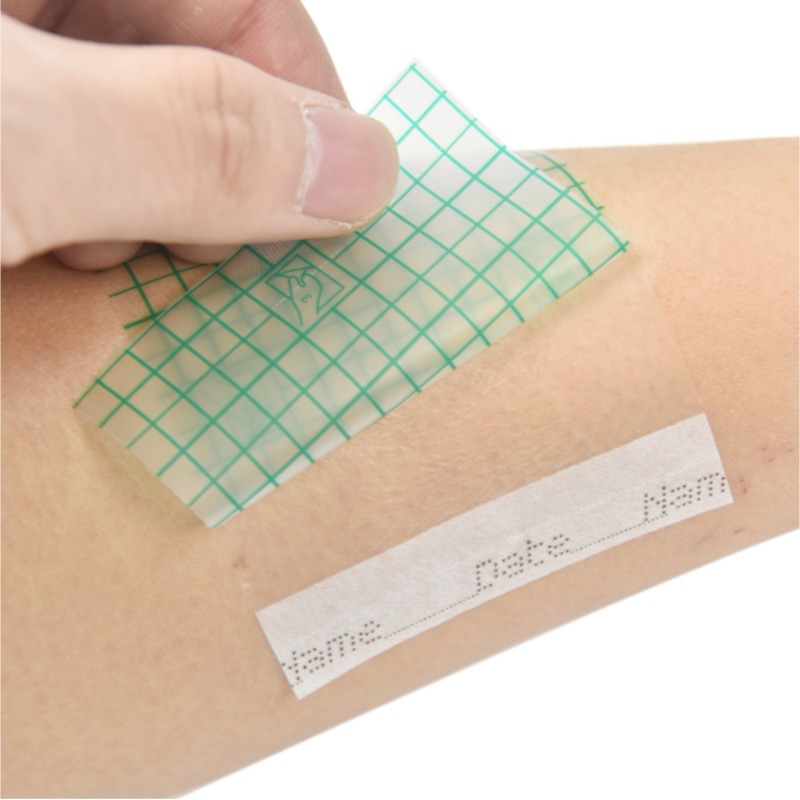 Transparent Film Dressing-Size 10 x 12 cm-Grid Pattern Style- Waterproof breathable Wound care Adhesive Bandage