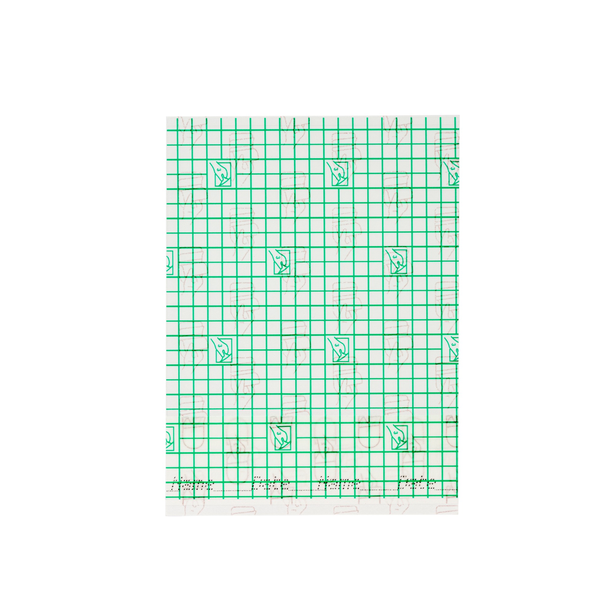 Transparent Film Dressing-Size 10 x 12 cm-Grid Pattern Style- Waterproof breathable Wound care Adhesive Bandage